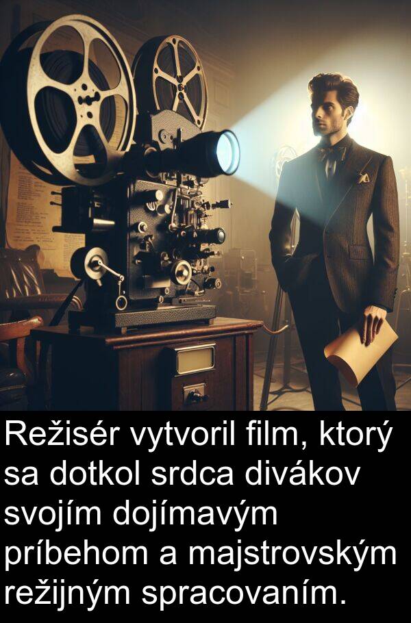 príbehom: Režisér vytvoril film, ktorý sa dotkol srdca divákov svojím dojímavým príbehom a majstrovským režijným spracovaním.