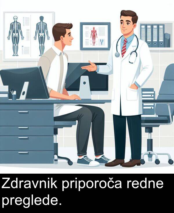 redne: Zdravnik priporoča redne preglede.