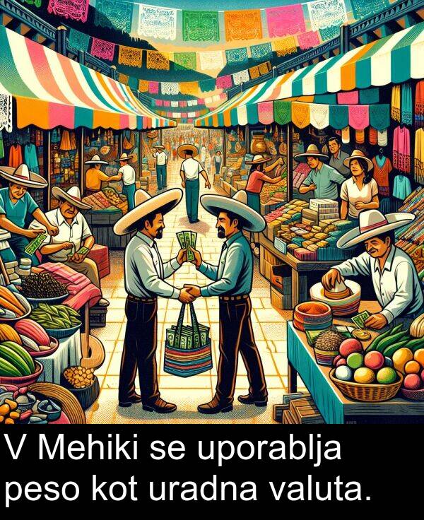 valuta: V Mehiki se uporablja peso kot uradna valuta.