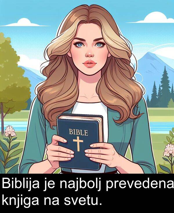 knjiga: Biblija je najbolj prevedena knjiga na svetu.