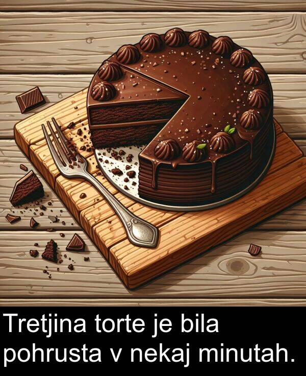 torte: Tretjina torte je bila pohrusta v nekaj minutah.