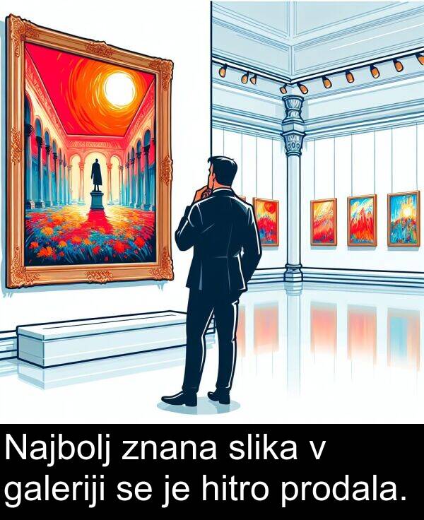 hitro: Najbolj znana slika v galeriji se je hitro prodala.