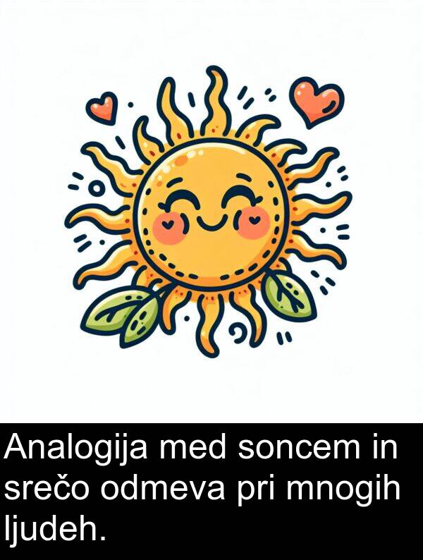 med: Analogija med soncem in srečo odmeva pri mnogih ljudeh.