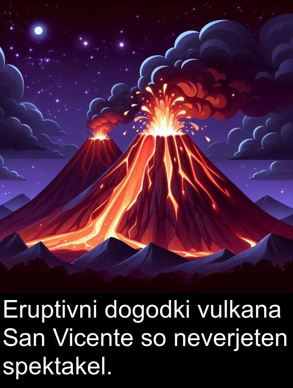 vulkana: Eruptivni dogodki vulkana San Vicente so neverjeten spektakel.