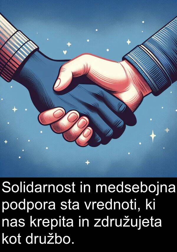 medsebojna: Solidarnost in medsebojna podpora sta vrednoti, ki nas krepita in združujeta kot družbo.