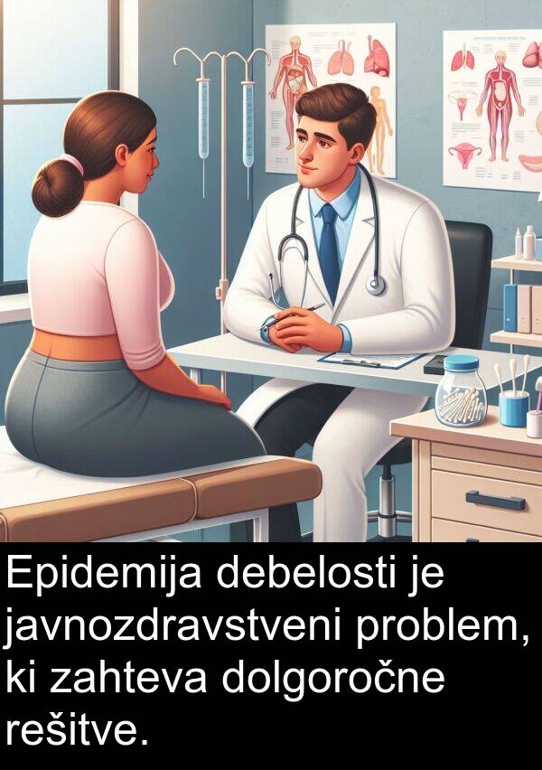 debelosti: Epidemija debelosti je javnozdravstveni problem, ki zahteva dolgoročne rešitve.