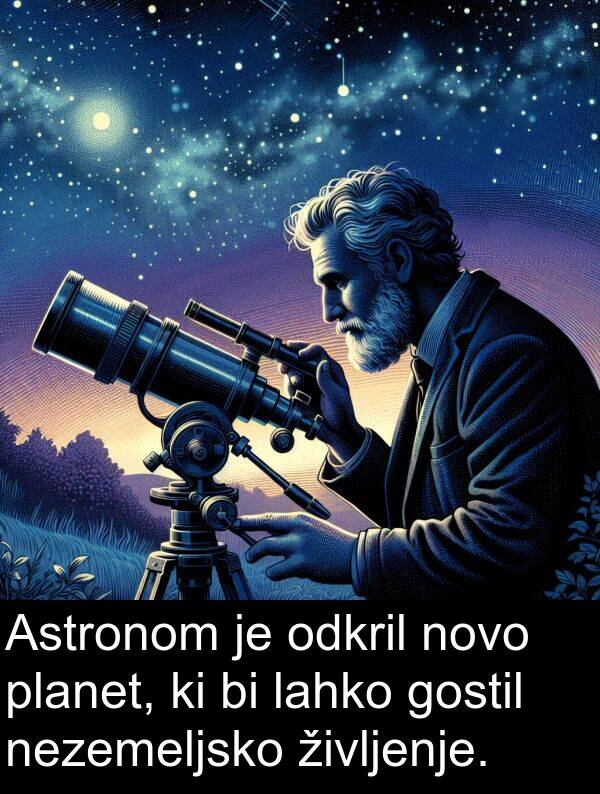 življenje: Astronom je odkril novo planet, ki bi lahko gostil nezemeljsko življenje.