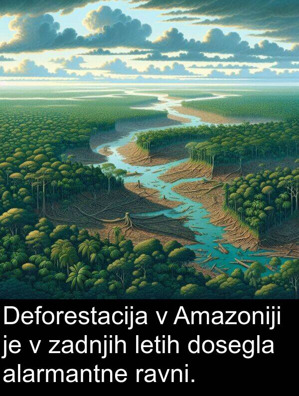 letih: Deforestacija v Amazoniji je v zadnjih letih dosegla alarmantne ravni.