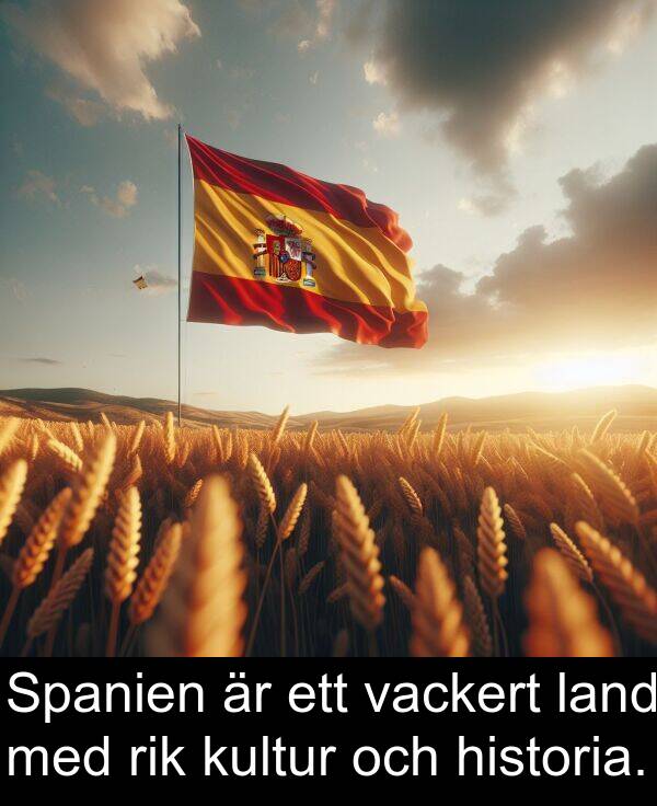 land: Spanien är ett vackert land med rik kultur och historia.