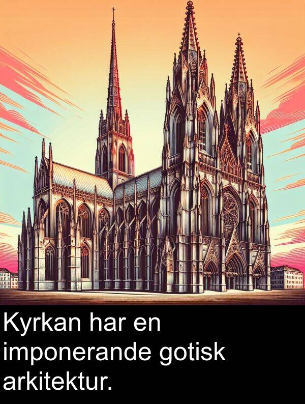 har: Kyrkan har en imponerande gotisk arkitektur.