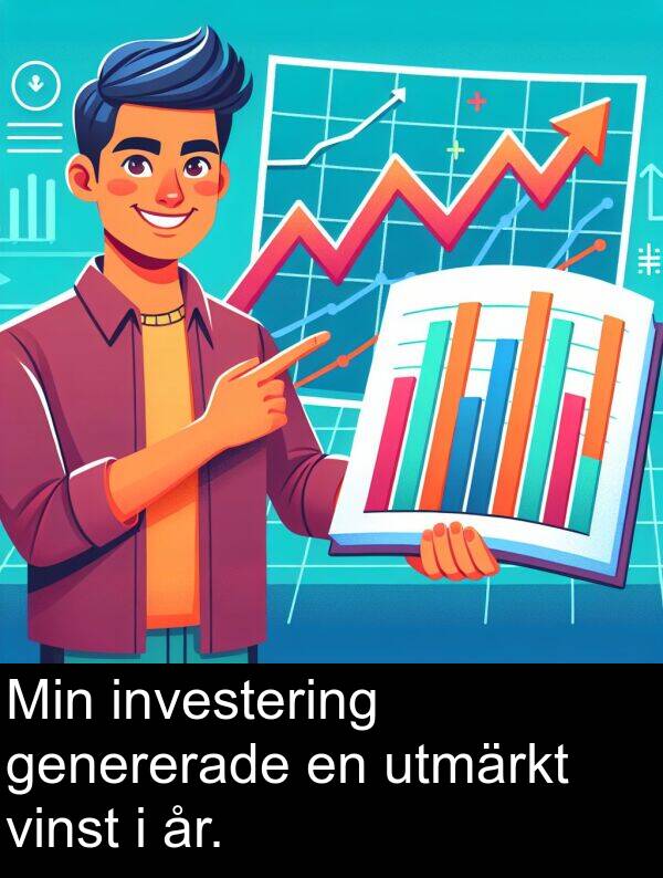 genererade: Min investering genererade en utmärkt vinst i år.