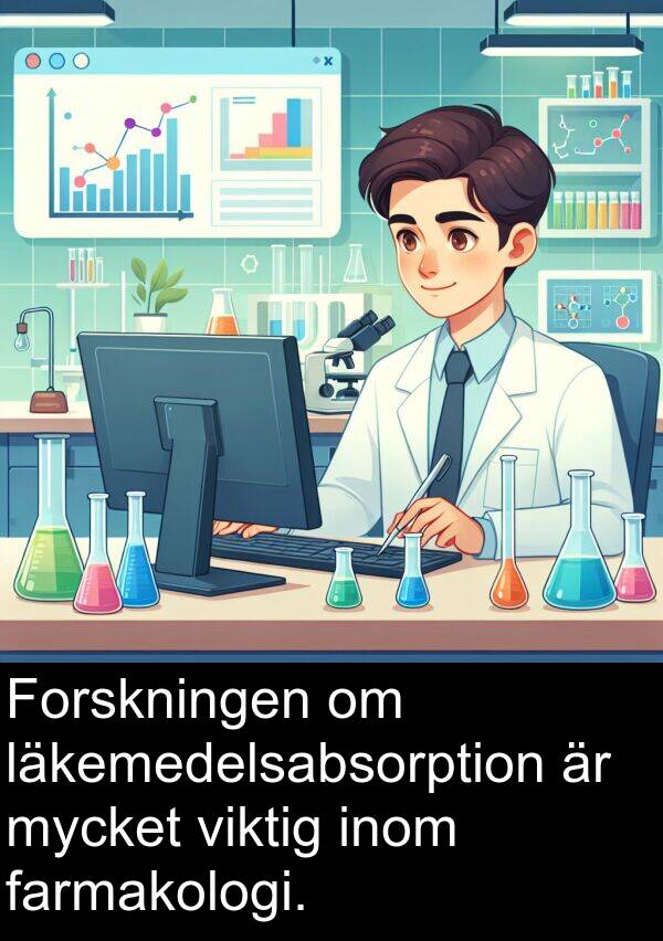 läkemedelsabsorption: Forskningen om läkemedelsabsorption är mycket viktig inom farmakologi.