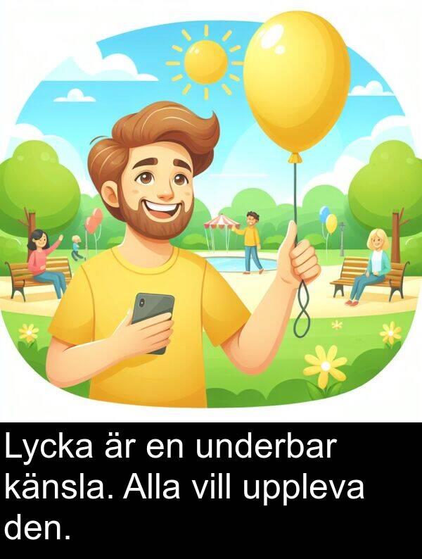 underbar: Lycka är en underbar känsla. Alla vill uppleva den.