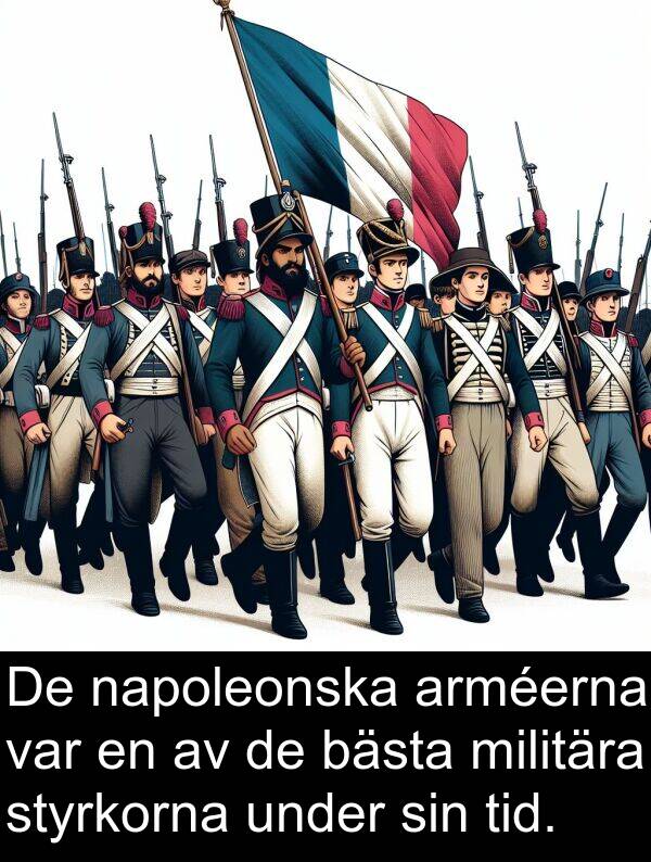 napoleonska: De napoleonska arméerna var en av de bästa militära styrkorna under sin tid.