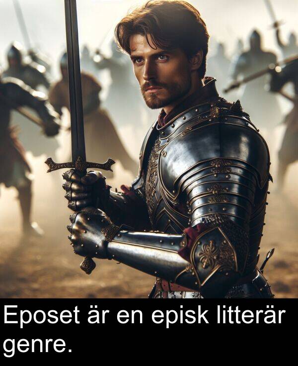 episk: Eposet är en episk litterär genre.