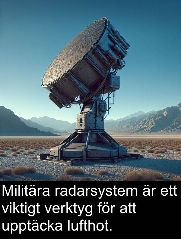 radarsystem: Militära radarsystem är ett viktigt verktyg för att upptäcka lufthot.