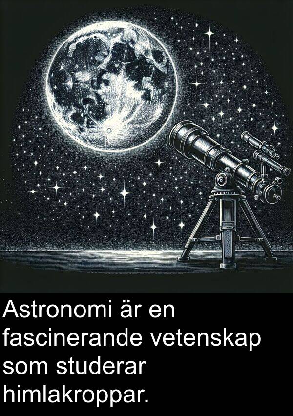 himlakroppar: Astronomi är en fascinerande vetenskap som studerar himlakroppar.