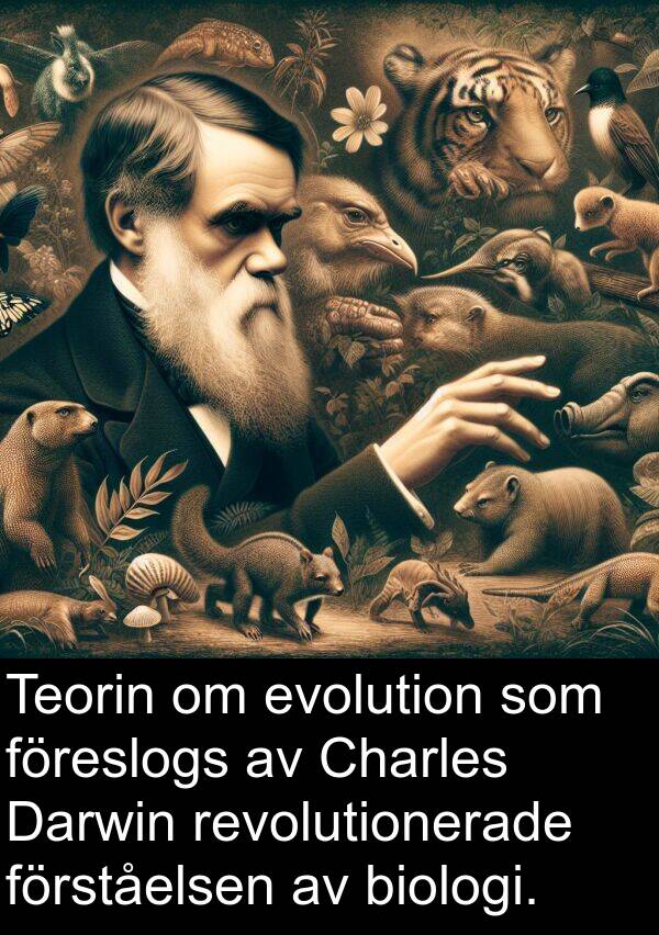 evolution: Teorin om evolution som föreslogs av Charles Darwin revolutionerade förståelsen av biologi.