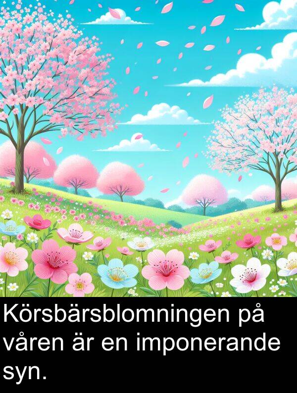 imponerande: Körsbärsblomningen på våren är en imponerande syn.