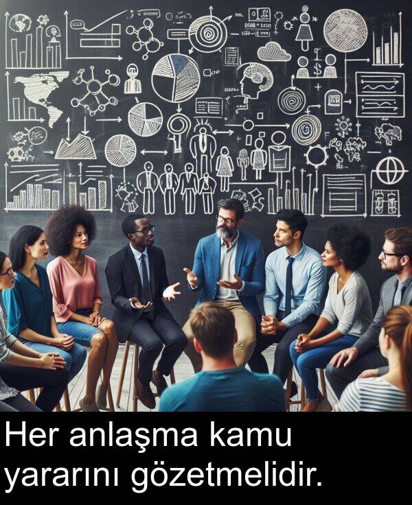 yararını: Her anlaşma kamu yararını gözetmelidir.