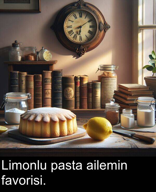 pasta: Limonlu pasta ailemin favorisi.