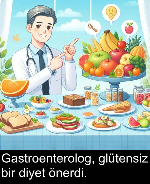 diyet: Gastroenterolog, glütensiz bir diyet önerdi.