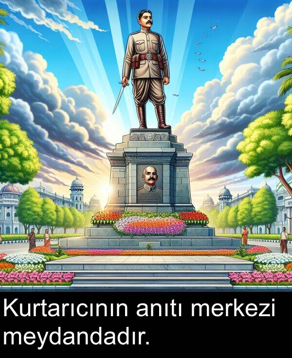 merkezi: Kurtarıcının anıtı merkezi meydandadır.