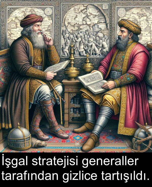 tarafından: İşgal stratejisi generaller tarafından gizlice tartışıldı.