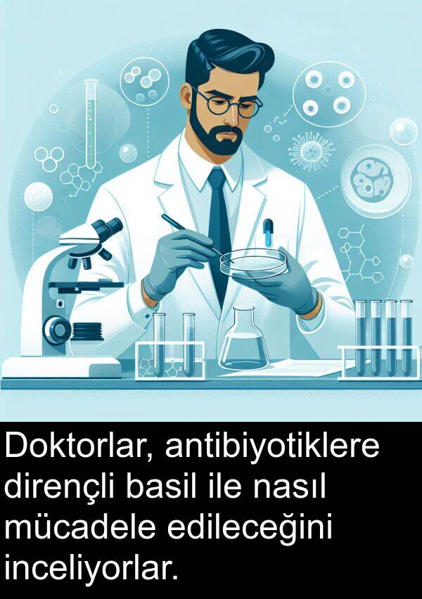 basil: Doktorlar, antibiyotiklere dirençli basil ile nasıl mücadele edileceğini inceliyorlar.