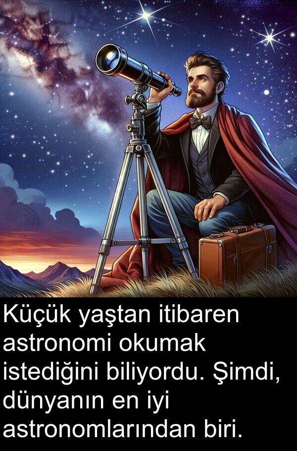 okumak: Küçük yaştan itibaren astronomi okumak istediğini biliyordu. Şimdi, dünyanın en iyi astronomlarından biri.