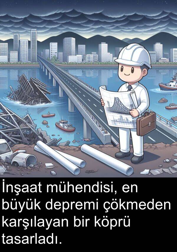 tasarladı: İnşaat mühendisi, en büyük depremi çökmeden karşılayan bir köprü tasarladı.