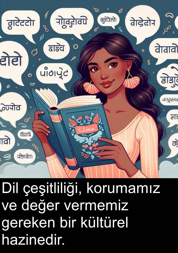 vermemiz: Dil çeşitliliği, korumamız ve değer vermemiz gereken bir kültürel hazinedir.