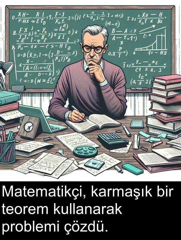 teorem: Matematikçi, karmaşık bir teorem kullanarak problemi çözdü.