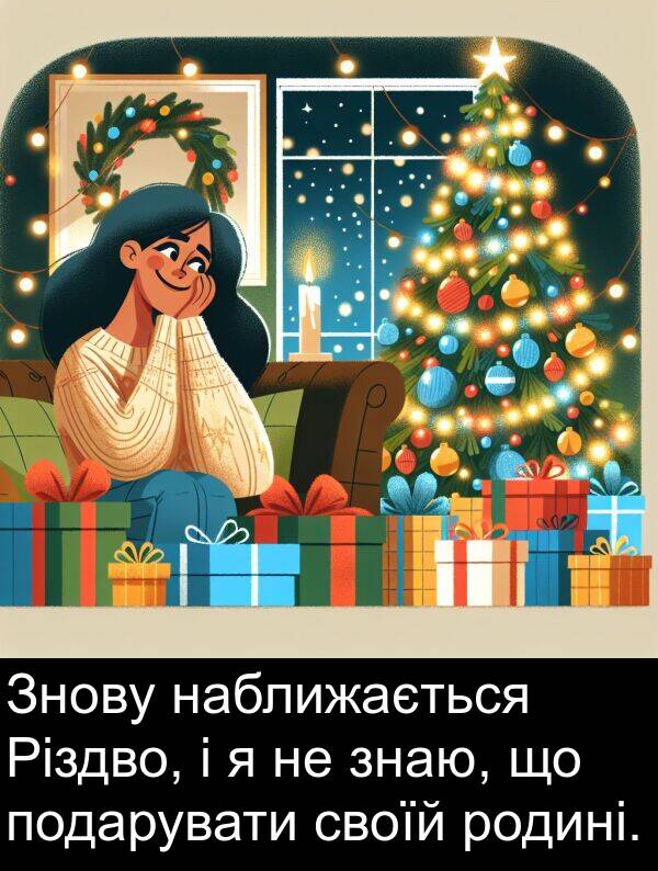 наближається: Знову наближається Різдво, і я не знаю, що подарувати своїй родині.