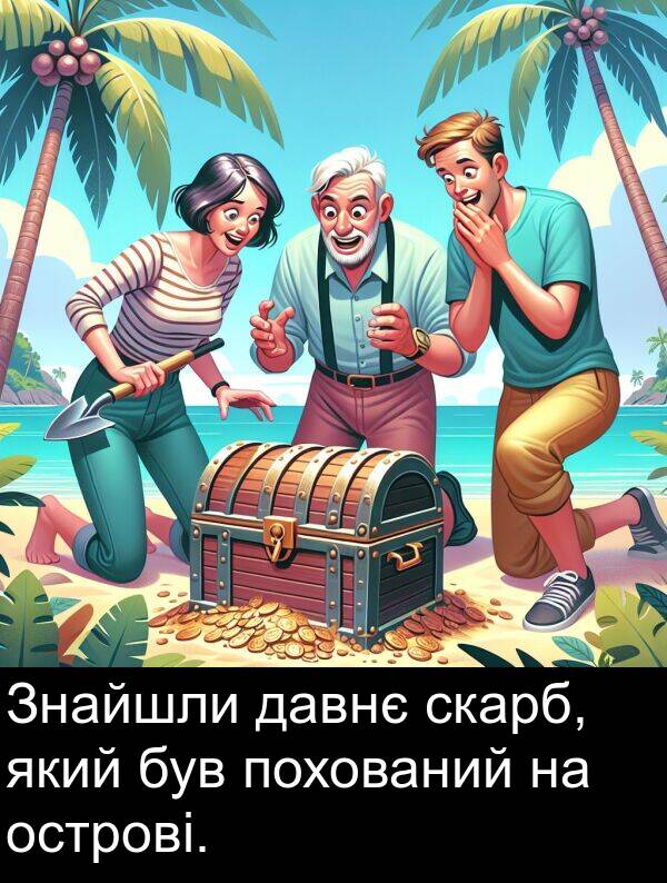 давнє: Знайшли давнє скарб, який був похований на острові.