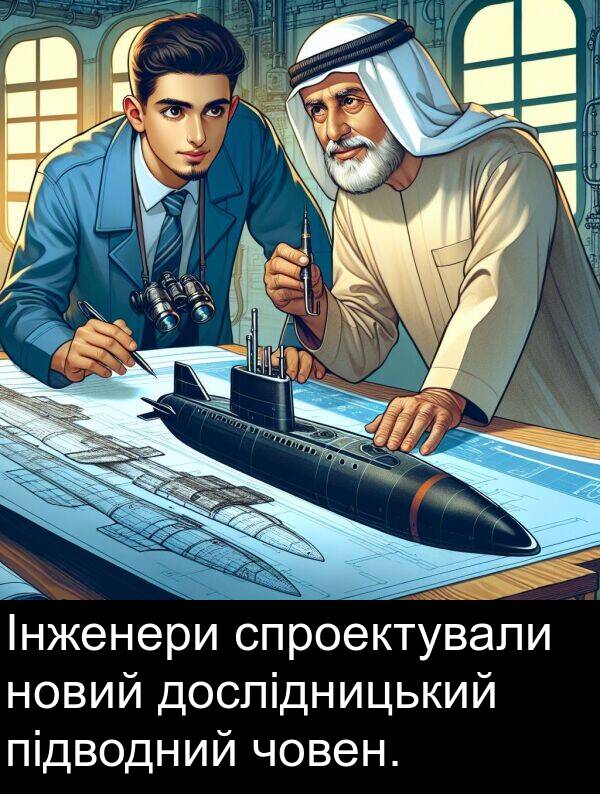 підводний: Інженери спроектували новий дослідницький підводний човен.