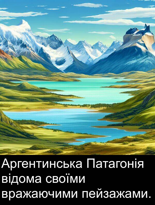 своїми: Аргентинська Патагонія відома своїми вражаючими пейзажами.