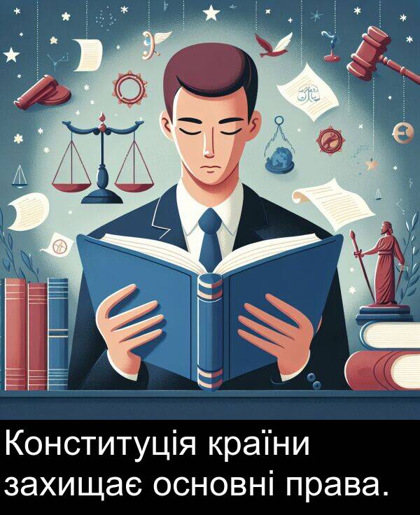 права: Конституція країни захищає основні права.