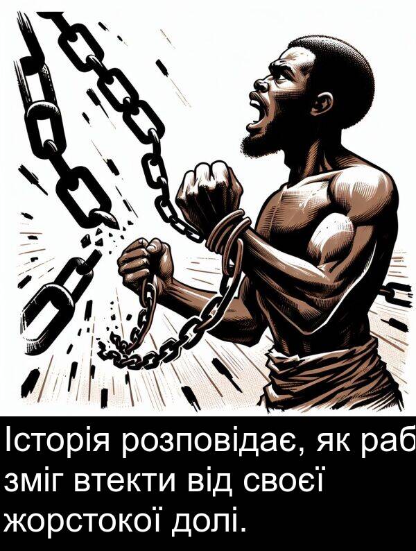 раб: Історія розповідає, як раб зміг втекти від своєї жорстокої долі.