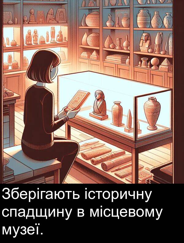 місцевому: Зберігають історичну спадщину в місцевому музеї.