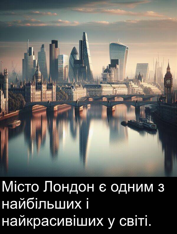 найкрасивіших: Місто Лондон є одним з найбільших і найкрасивіших у світі.