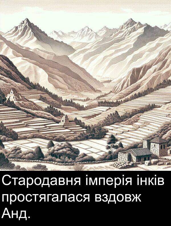 імперія: Стародавня імперія інків простягалася вздовж Анд.