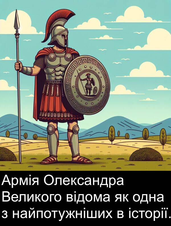 історії: Армія Олександра Великого відома як одна з найпотужніших в історії.