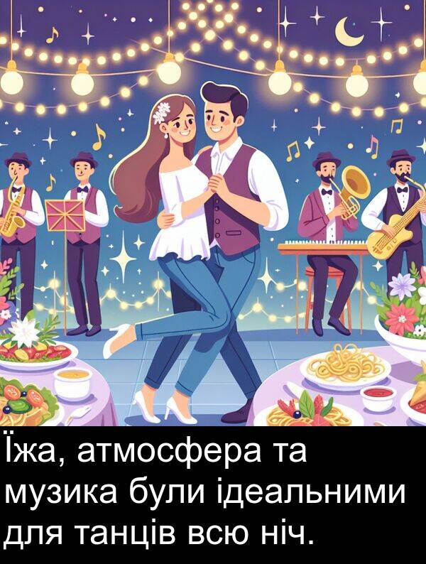 атмосфера: Їжа, атмосфера та музика були ідеальними для танців всю ніч.