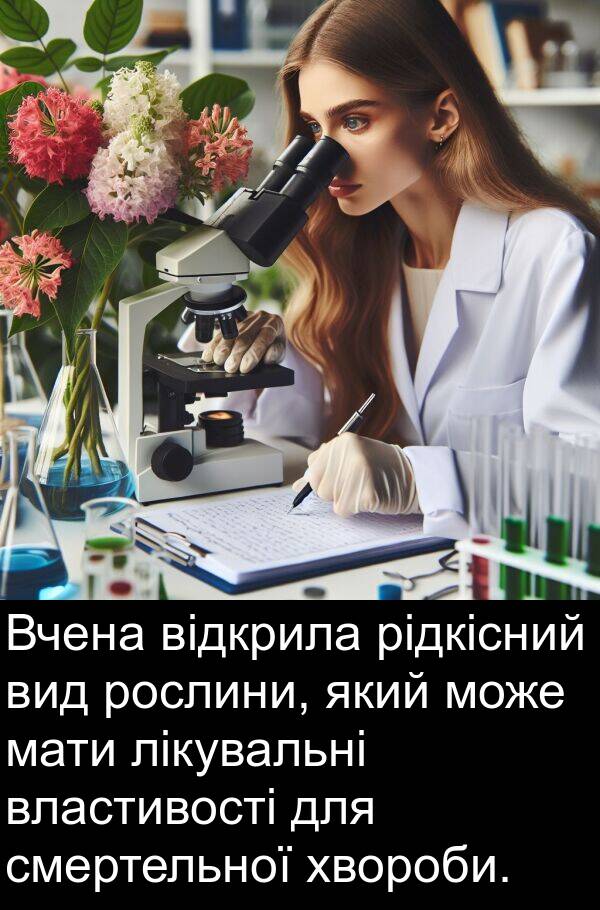 рідкісний: Вчена відкрила рідкісний вид рослини, який може мати лікувальні властивості для смертельної хвороби.