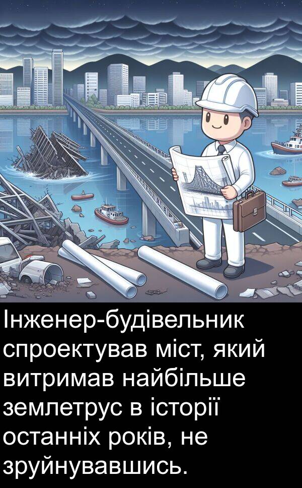 міст: Інженер-будівельник спроектував міст, який витримав найбільше землетрус в історії останніх років, не зруйнувавшись.