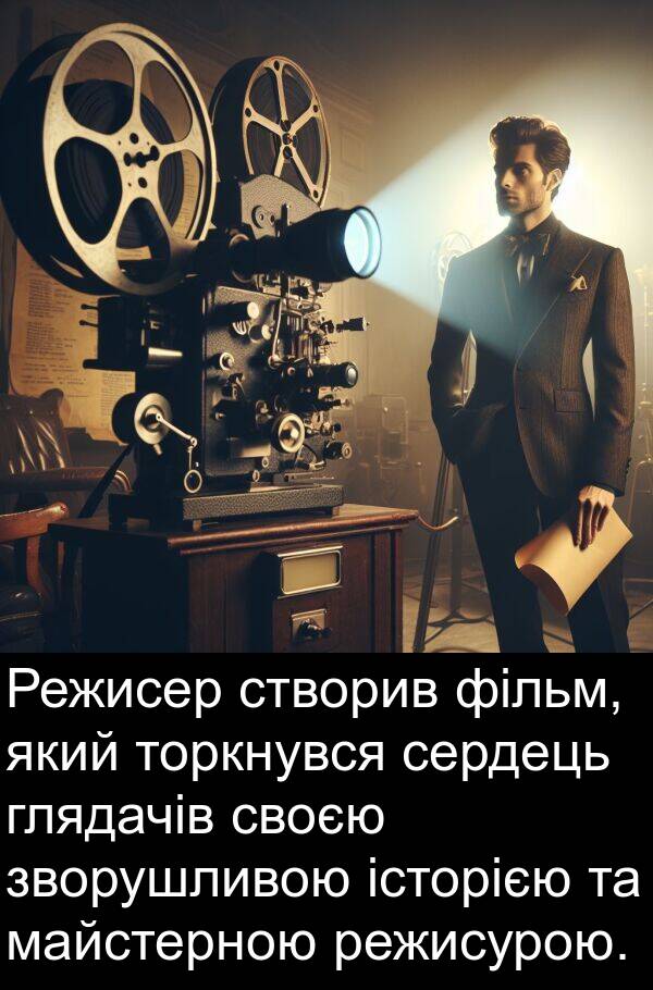 майстерною: Режисер створив фільм, який торкнувся сердець глядачів своєю зворушливою історією та майстерною режисурою.