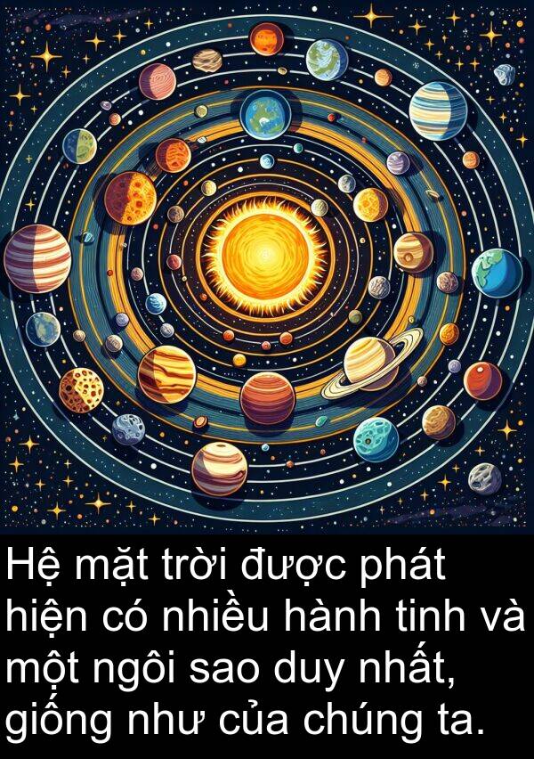 ta: Hệ mặt trời được phát hiện có nhiều hành tinh và một ngôi sao duy nhất, giống như của chúng ta.