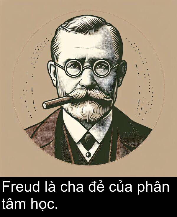 cha: Freud là cha đẻ của phân tâm học.