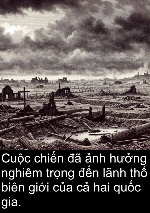 lãnh: Cuộc chiến đã ảnh hưởng nghiêm trọng đến lãnh thổ biên giới của cả hai quốc gia.